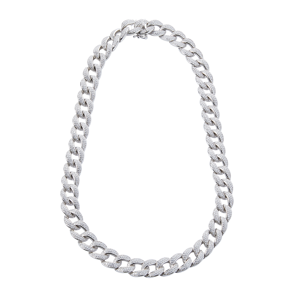 Ice Cuban Link Chain Necklace V2 (12mm)