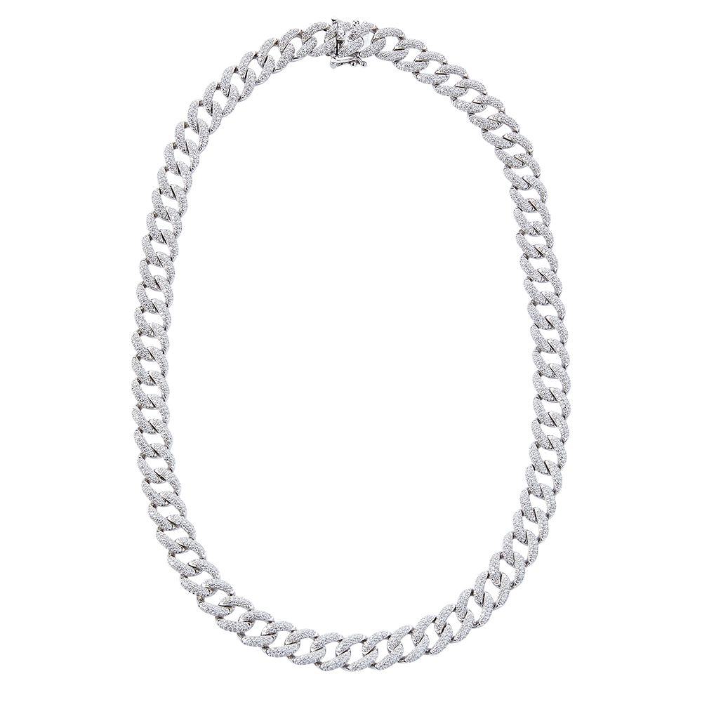 Ice Cuban Link Chain Necklace V1 (10mm)