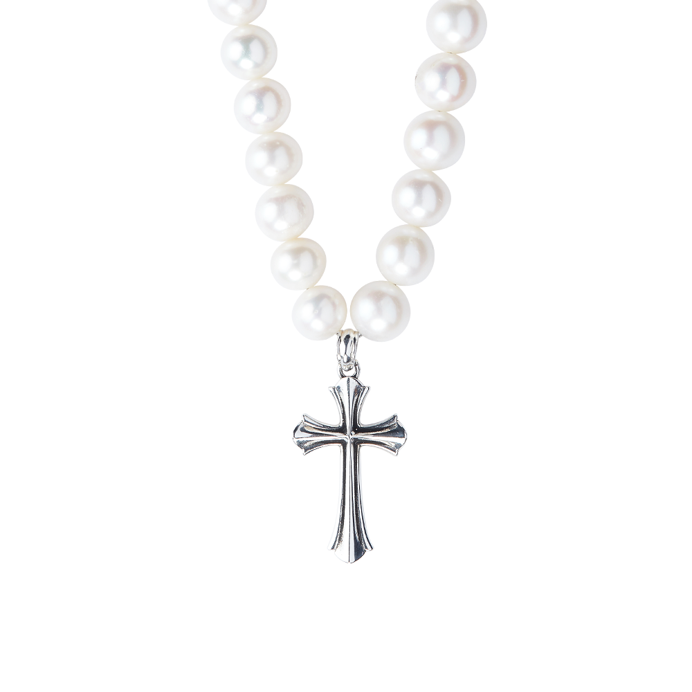 Royal Cross Pearl Necklace
